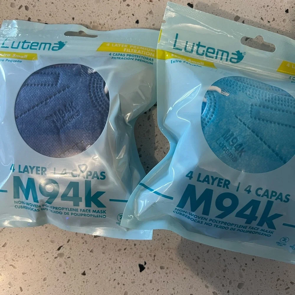 Made in USA, Extra Small Kids 4-Layer M94k Face Mask with Ultra High Air-Flow